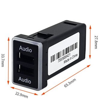 1Pc Quick Lading Autolader Dual QC3.0 Usb Interface Socket Snelle Auto Lader Gebruik Voor Toyota Levin 14-18 audio audio