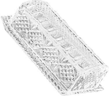 1Pc Rechthoekige Glazen Boter Doos Met Deksel Servies Opbergdoos Voedsel Container