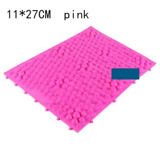 1Pc Reflexologie Voetmassage Pad Teen Druk Plaat Mat Bloedsomloop Shiatsu Mat Roze