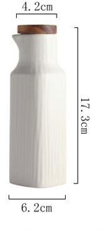 1Pc Relmhsyu Nordic Stijl 4 Kleur Keramische Olie Sojasaus Kruiden Azijn Pot wit
