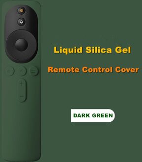 1Pc Remote Gevallen Voor 4a4c Voice Zachte Siliconen Beschermhoes Voor Mi Afstandsbediening Rubber Cover Voor Afstandsbediening Tv doos groen