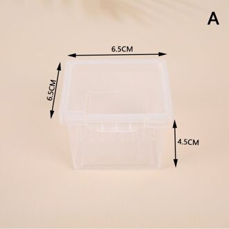 1Pc Reptiel Kooi Uitkomen Container Opfok Tank Voor Hagedissen Terrarium Schildpad Spider Kever Insect Huis Voerbox Donkerbruin