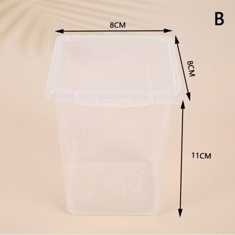 1Pc Reptiel Kooi Uitkomen Container Opfok Tank Voor Hagedissen Terrarium Schildpad Spider Kever Insect Huis Voerbox scharlaken