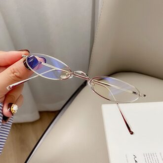 1Pc Retro Kleine Ovale Zonnebril Vrouwen Mannen Vintage Shades Zwart Rood Metalen Kleur Zonnebril Driver bril