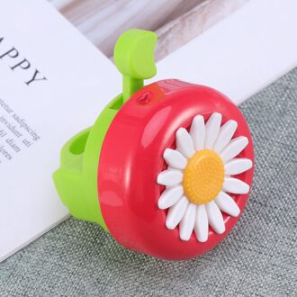 1Pc Ring Bell Chrysant Patroon Bike Bell Ring Bell Accessoire (Rood Groen)