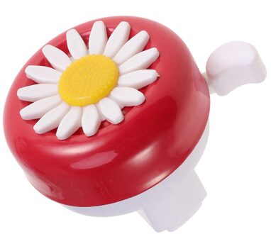 1Pc Ring Bell Chrysant Patroon Bike Bell Ring Bell Accessoire Sound Ring Bel Voor Kinderen Scooter Driewieler rood