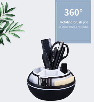 1Pc Rotatie Pennenhouder Bureau Organizer Houder Box Antislip Ronde Duurzaam Potlood Make-Up Borstel Briefpapier Opslag container