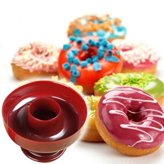 1PC Round Plastic Doughnut Mold Multiple Functions Practical Candy Jelly Soap Chocolate Cake Mold Kitchen DIY Baking Tools