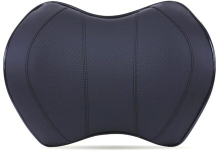 1Pc Ruimte Geheugen Katoen Auto Hoofdsteun U Vormige Hals Kussen Auto Voertuig Rest Interieur Accessoires Universele Nekkussen zwart