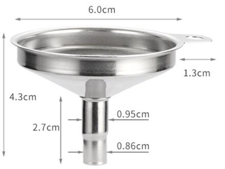 1Pc Rvs Cone Trechter Giet Olie Wijn Vloeibare Hopper Keuken Thuis Tool Kitchen Tools & Gadgets Duurzaam Trechter