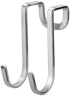 1Pc Rvs Dubbele S-Vormige Haak Deur Opknoping Type Gat-Gratis Keuken Opbergkast Haak Huishoudelijke tool Accessoires