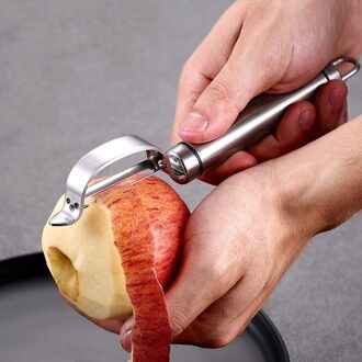 1Pc Rvs Dunschiller Fruit Dunschiller Wortel Rasp Metalen Aardappel Dunschiller Apple Peeling Gereedschap Praktische Keuken Gadget