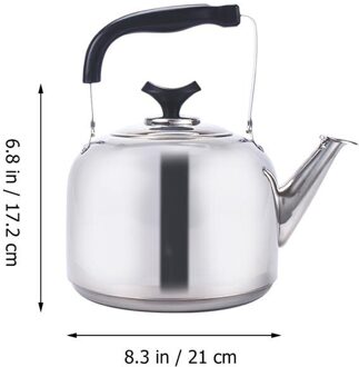 1Pc Rvs Fluitketel Huishoudelijke Whistling Waterkoker Klinkende Ketel 6L