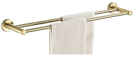 1Pc Rvs Golden Handdoekenrek Badkamer Toiletrolhouder Schroef Installeren Sundriesopslag Staaf stijl 1