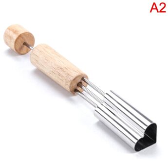 1Pc Rvs Groente Fruit Cutter Embossing Mold Star Hart Vorm A2