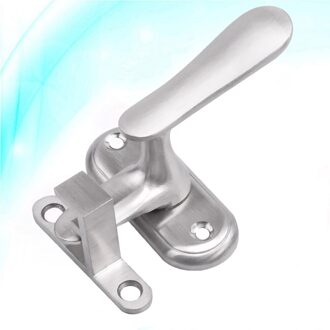 1Pc Rvs Hasp Schuifdeur Bout Gesp Plug Veiligheidsslot Voor Deur Window Kabinet (Zilver)