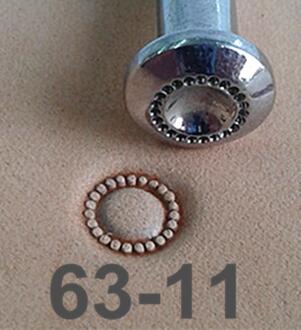 1pc Rvs Leather Craft Carving Stempelen Stempel Punch Stamper Tool Master Lederen Stamper-Beitel Prikken Iron Priem