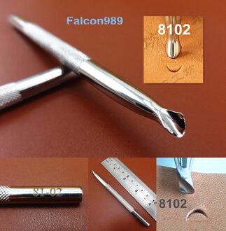 1pc Rvs Leather Craft Carving Stempelen Stempel Punch Stamper Tool Master Lederen Stamper-Beitel Prikken Iron Priem