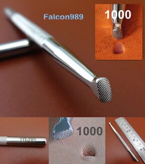1pc Rvs Leather Craft Carving Stempelen Stempel Punch Stamper Tool Master Lederen Stamper-Beitel Prikken Iron Priem