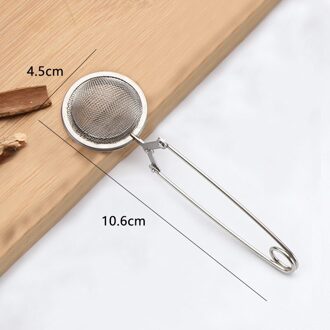 1Pc Rvs Mesh Theezeefje Handvat Thee Bal Thee Zetgroep Keuken Gadget Koffie Spice Filter Diffuser stijl D