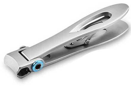 1Pc Rvs Nagelknipper Clippers Trimmer Multifunctionele Grote Mond Anti-Splash Manicure Pedicure Care Schaar zilver A