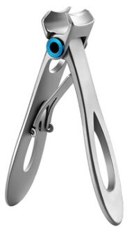 1Pc Rvs Nagelknipper Clippers Trimmer Multifunctionele Grote Mond Anti-Splash Manicure Pedicure Care Schaar zilver B