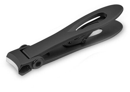 1Pc Rvs Nagelknipper Clippers Trimmer Multifunctionele Grote Mond Anti-Splash Manicure Pedicure Care Schaar zwart A