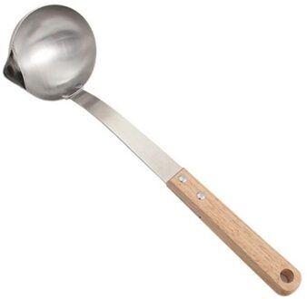 1Pc Rvs Olie Seperator Lepel Olie Filter Lepel Soep Olie Artefact Filter Lange Handvat Skimmer Lepel Voor Keuken Pot 02