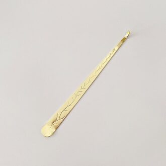 1Pc Rvs Platte Patronen Kaars Snuiters Kaarsenlont Trimmer Cutter Stak Brandblusser Haak Kaars Accessoires 20Cm goud