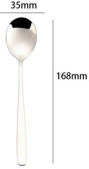 1Pc Rvs Servies Zilveren Lepel Vork Keuken Servies Lange Handvat Salade Dessert Koffie Theelepel Drink Servies lepel 3