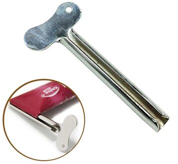 1Pc Rvs Tandpasta Knijper Badkamer Accessoires Gezichtsreiniger Tandpasta Rolling Press Squeezer Dispenser # W2