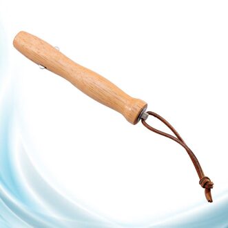 1Pc Rvs Telescopische Barbecue Vork Houten Handvat Bbq Spiesjes Voor Outdoor Camping (Willekeurige Kleur)