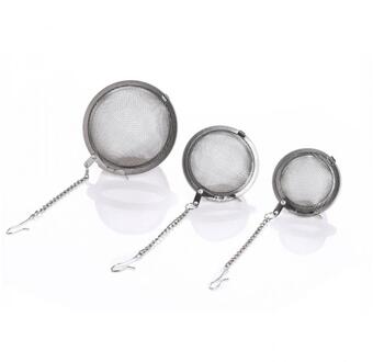 1Pc Rvs Thee Zetgroep Sphere Locking Ball Zeef Mesh Zetgroep Thee Residu Filter Theepot Keuken Thee Accessoires 5cm