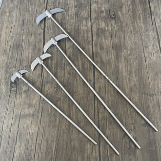 1Pc Rvs Twee-Blad Vouwen Crescent Blade Propeller Crooked Paddle Geschikt Voor Glazen Kolf, gebruikt In Lab Mixing Gereedschap 135x10x580mm