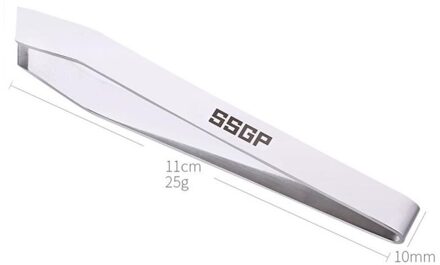 1Pc Rvs Wenkbrauw Pincet Visgraten Tondeuse Puller Clips Varken Ontharing Tool Keuken Gadgets Gebruiksvoorwerpen schuin mouth
