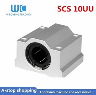 1pc SC10UU SCS10UU Linear motion kogellagers schuif blok bus voor 10mm lineaire as geleiderail CNC onderdelen