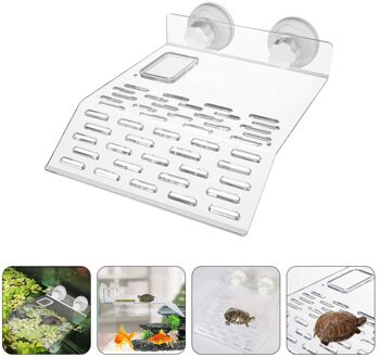 1Pc Schildpad Drijvende Koesteren Platform Reptielen Klimmen Platform Tank Ornament