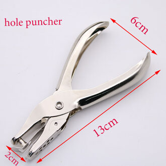 1Pc School Kantoor Metalen Enkele Perforator Hand Cut 8 Pagina Volledig Metalen Materiaal Informatie Binding Tool School Kantoor levert