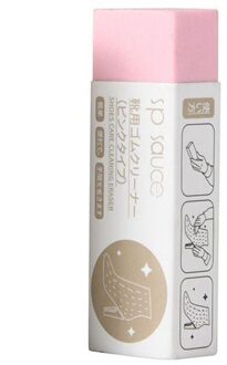 1Pc Schoonmaak Gum Suede Schapenvacht Mat Leer En Leer Stof Zorg Schoenen Care Leather Cleaner Sneakers Zorg roze