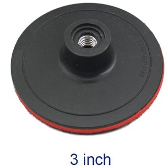 1Pc Schuurpapier Houder Schuren Disc Backing Pad Schuren Polijsten Disc Haak-Loop Terug Plaat M10 3duim