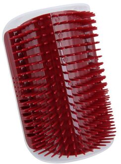 1Pc Self Grooming Borstel Kat Hoek Borstel Comfortabel Piepende Gezicht Massage Kam Voor Lang Haar Muur Speelgoed Voor Katten kat Wrijft Het Gezicht Rood