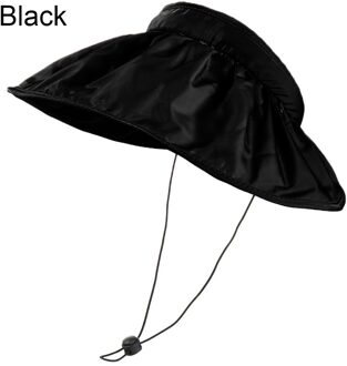 1Pc Shell Stijl Zomer Vizieren Cap Haarband Twee Gebruik Draagbare Inklapbare Zonnebrandcrème Cap Reizen Goederen Outdoor Benodigdheden zwart