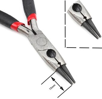 1Pc Sieraden Gereedschap & Apparatuur Ronde Neus Snijder Geïsoleerde Vastklemmen Tip Tang Voor Sieraden Maken Diy Handgemaakte Accessoires 12mm ronde Nose