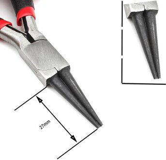 1Pc Sieraden Gereedschap & Apparatuur Ronde Neus Snijder Geïsoleerde Vastklemmen Tip Tang Voor Sieraden Maken Diy Handgemaakte Accessoires 27mm ronde Nose