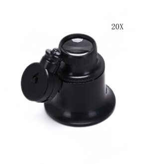 1pc Sieraden LED Light 20x Eye Loep Vergrootglas Horlogemakers Horloge Reparatie Tool Monoculaire Glas Vergrootglas Horloge Sieraden Reparatie Tools