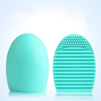 1Pc Silicagel Make-Up Borstel Wassen Gereedschap Board Cosmetica Make-Up Borstels Scrubber Board Wassen Brush Cleaner Tool groen