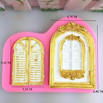 1Pc Silicone Mould Fondant Cake Decoratieve Mold Building Kasteel Paleis Gate Bakken Decoratie
