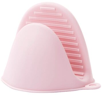1Pc Siliconen Bakken Ovenwanten Magnetron Handschoen Isolatie Non Stick Thicken Anti-Slip Grips Kom Pot Clips keuken Gadgets Roze