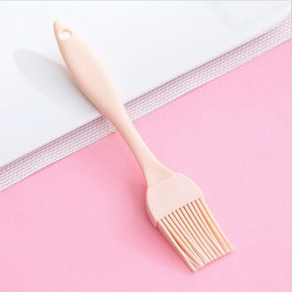 1Pc Siliconen Basting Pastry Borstel Olie Borstels Voor Cake Brood Boter Bakken Tools Keuken Veiligheid Bbq Borstel 1stk roze