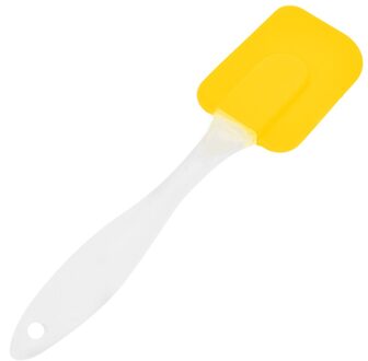 1Pc Siliconen Cake Schraper Multifunctionele Schraper Spatel Werktuig Koken Bakken Hoge Temperatuur Weerstand Borstels Keuken 1stk geel